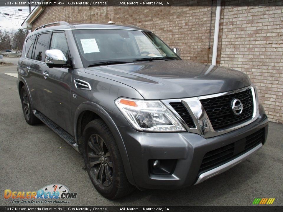 2017 Nissan Armada Platinum 4x4 Gun Metallic / Charcoal Photo #9