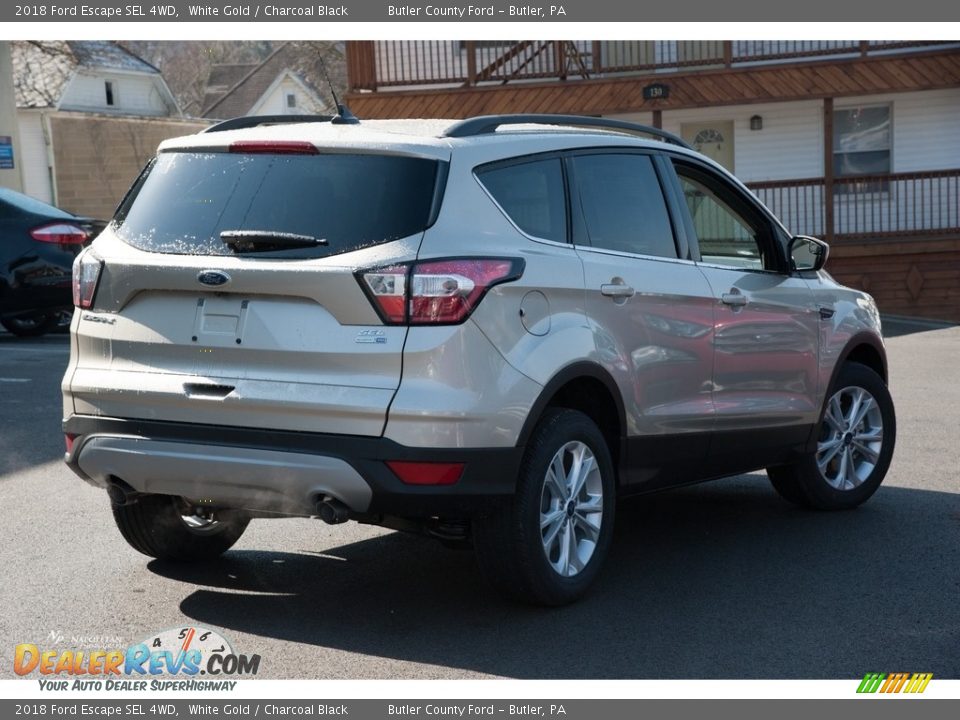 2018 Ford Escape SEL 4WD White Gold / Charcoal Black Photo #4