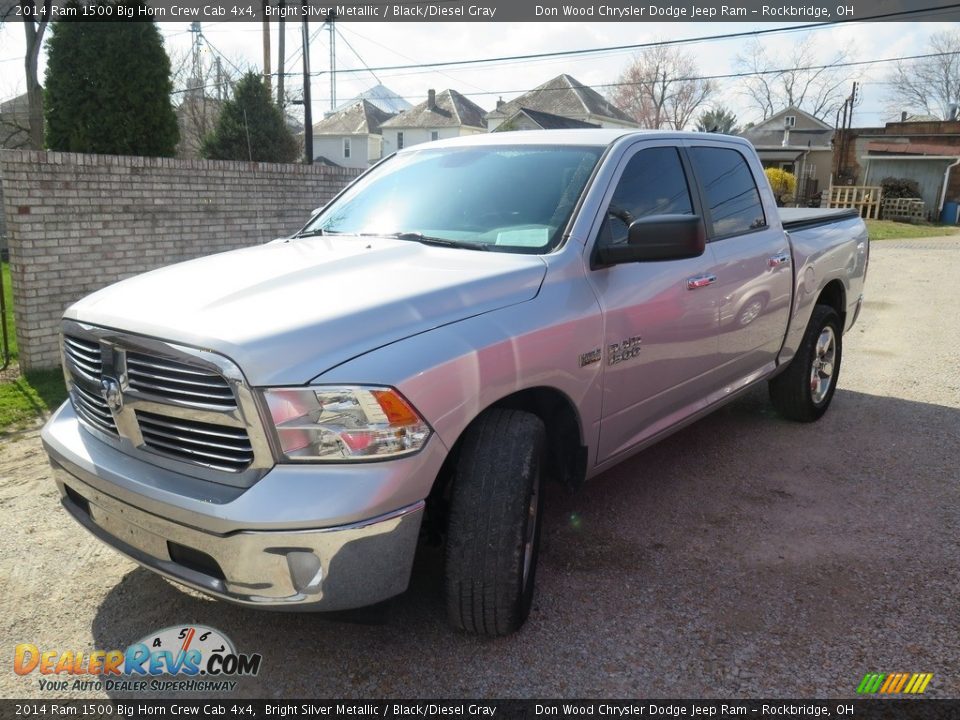 2014 Ram 1500 Big Horn Crew Cab 4x4 Bright Silver Metallic / Black/Diesel Gray Photo #5