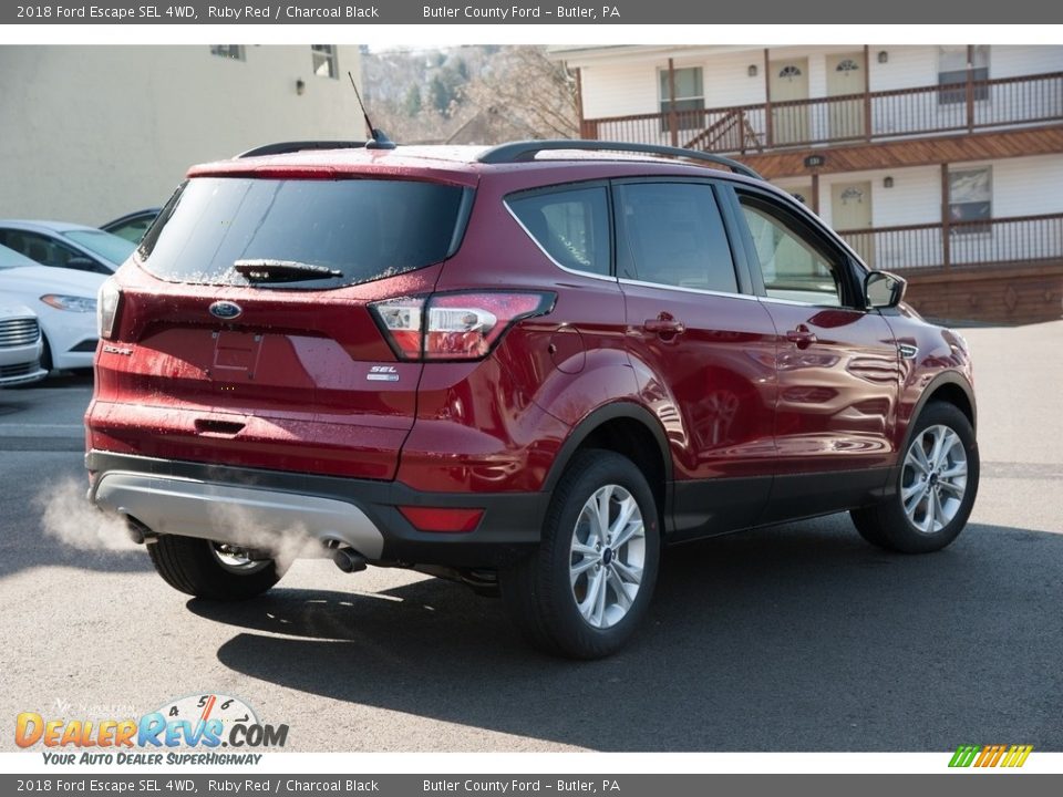 2018 Ford Escape SEL 4WD Ruby Red / Charcoal Black Photo #4