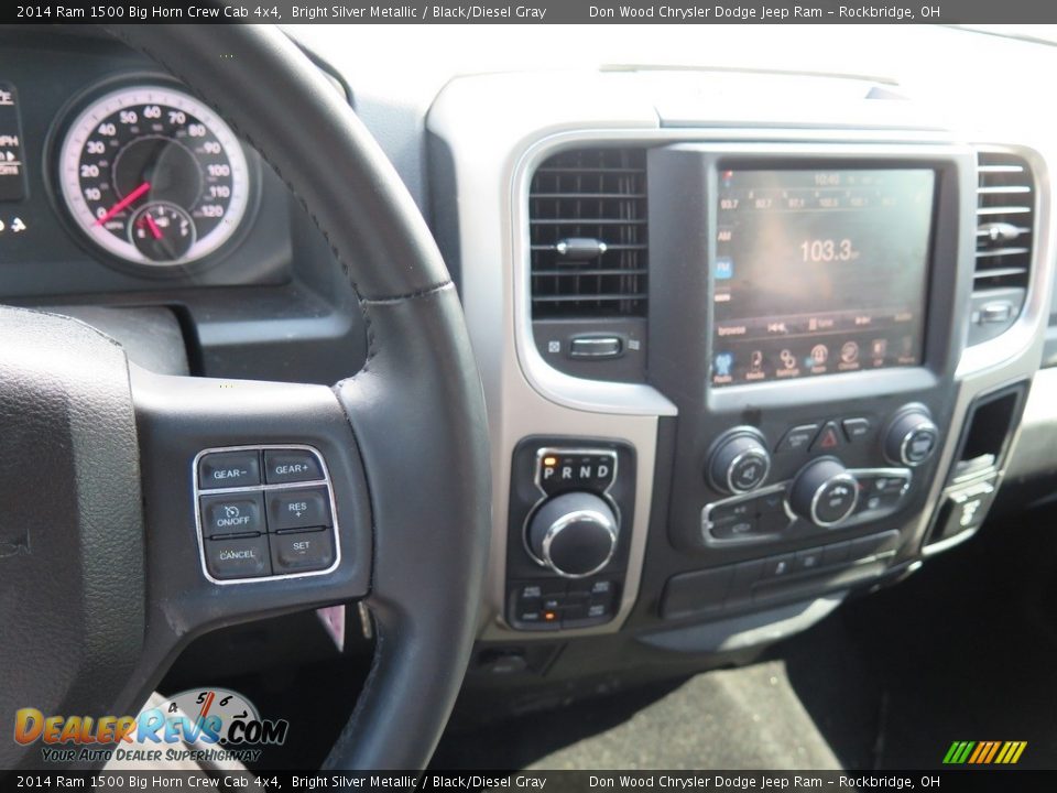 2014 Ram 1500 Big Horn Crew Cab 4x4 Bright Silver Metallic / Black/Diesel Gray Photo #13