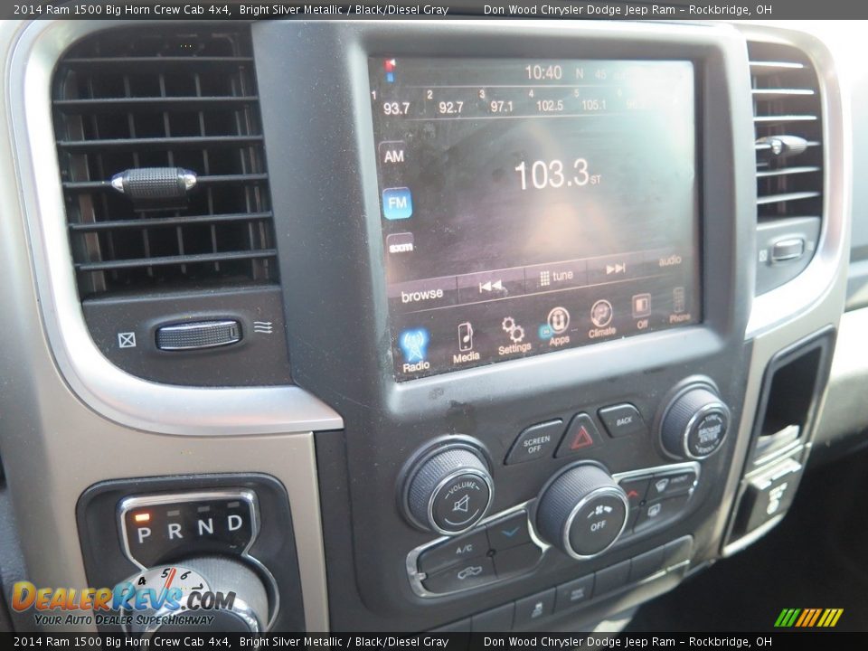 2014 Ram 1500 Big Horn Crew Cab 4x4 Bright Silver Metallic / Black/Diesel Gray Photo #15
