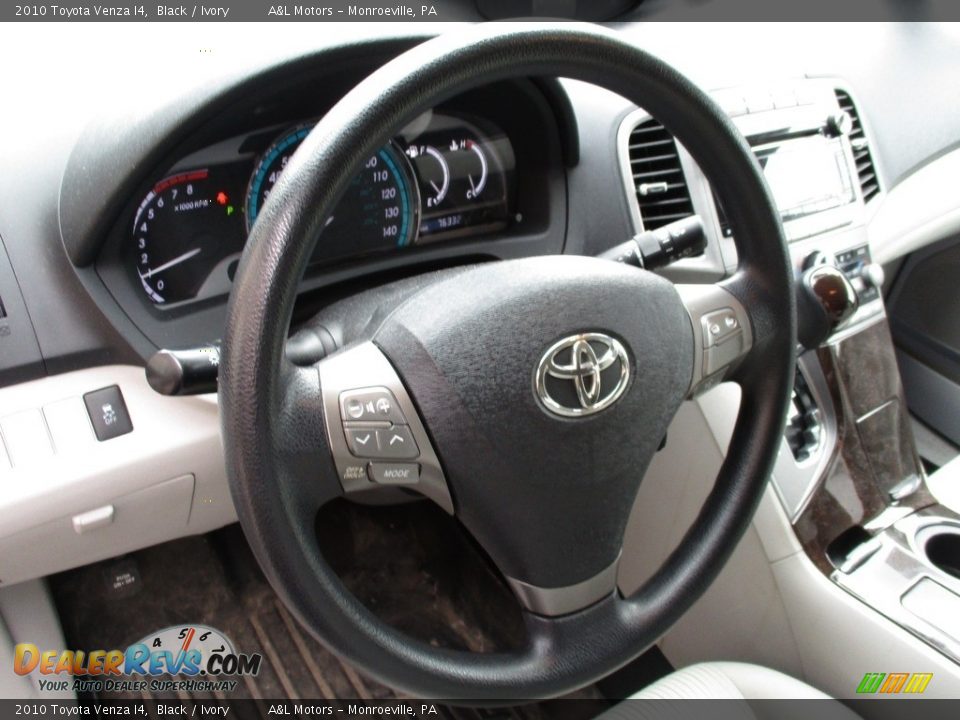 2010 Toyota Venza I4 Black / Ivory Photo #13