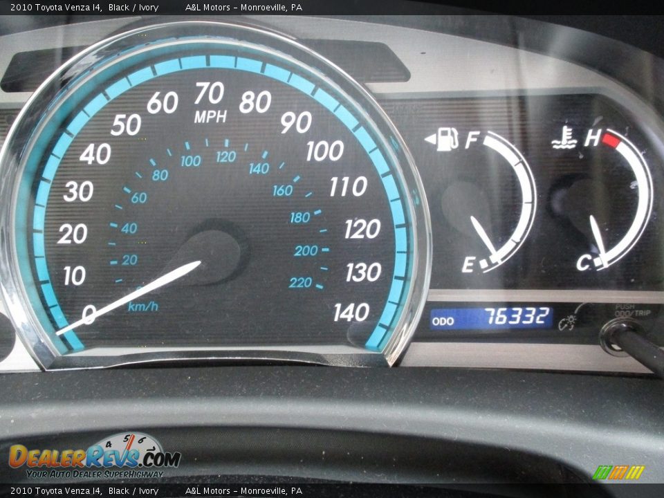 2010 Toyota Venza I4 Black / Ivory Photo #20