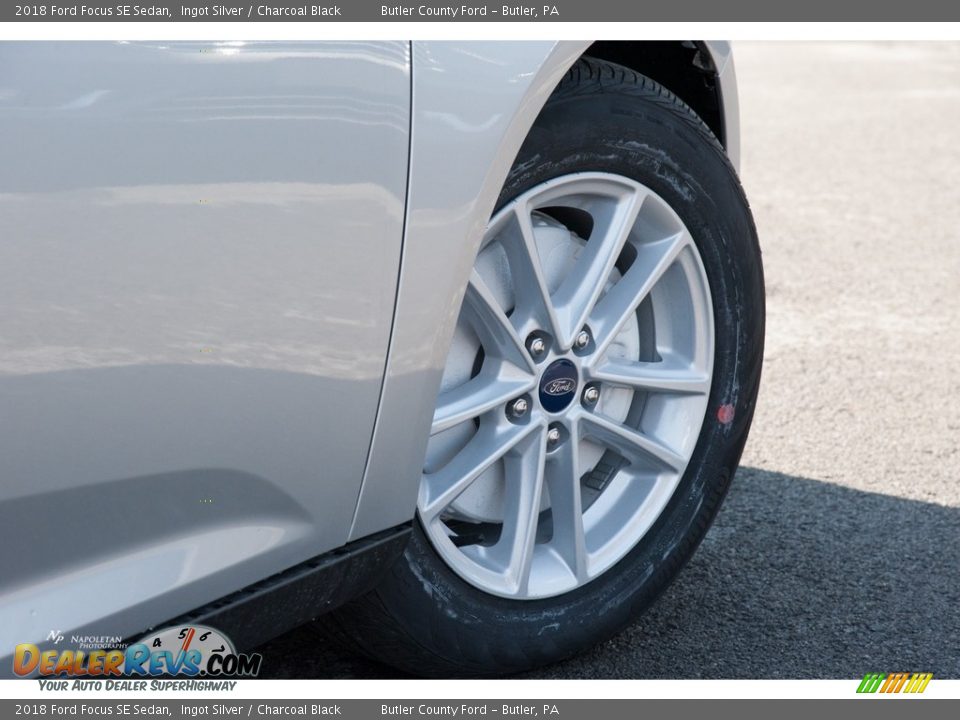 2018 Ford Focus SE Sedan Ingot Silver / Charcoal Black Photo #3