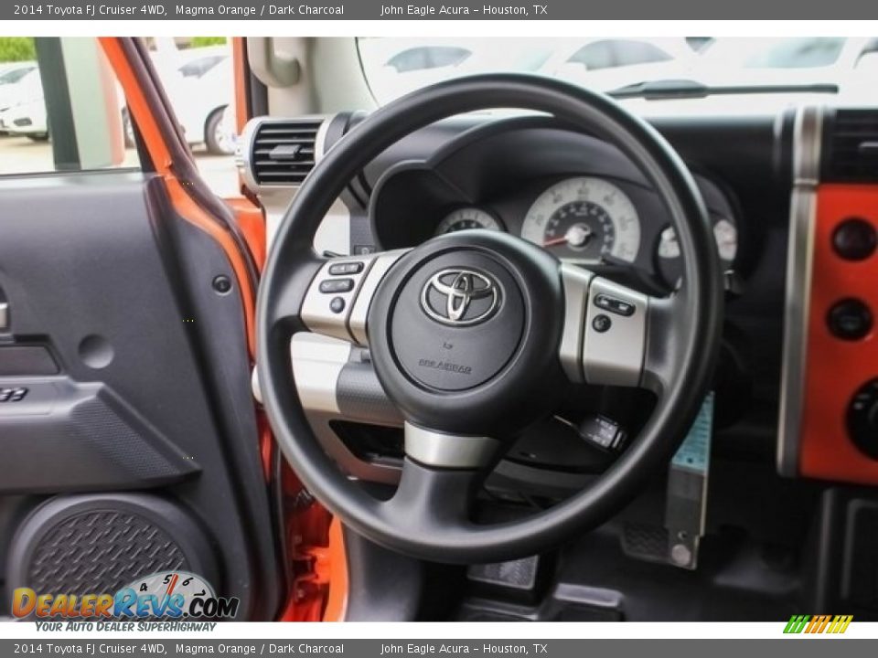 2014 Toyota FJ Cruiser 4WD Magma Orange / Dark Charcoal Photo #28
