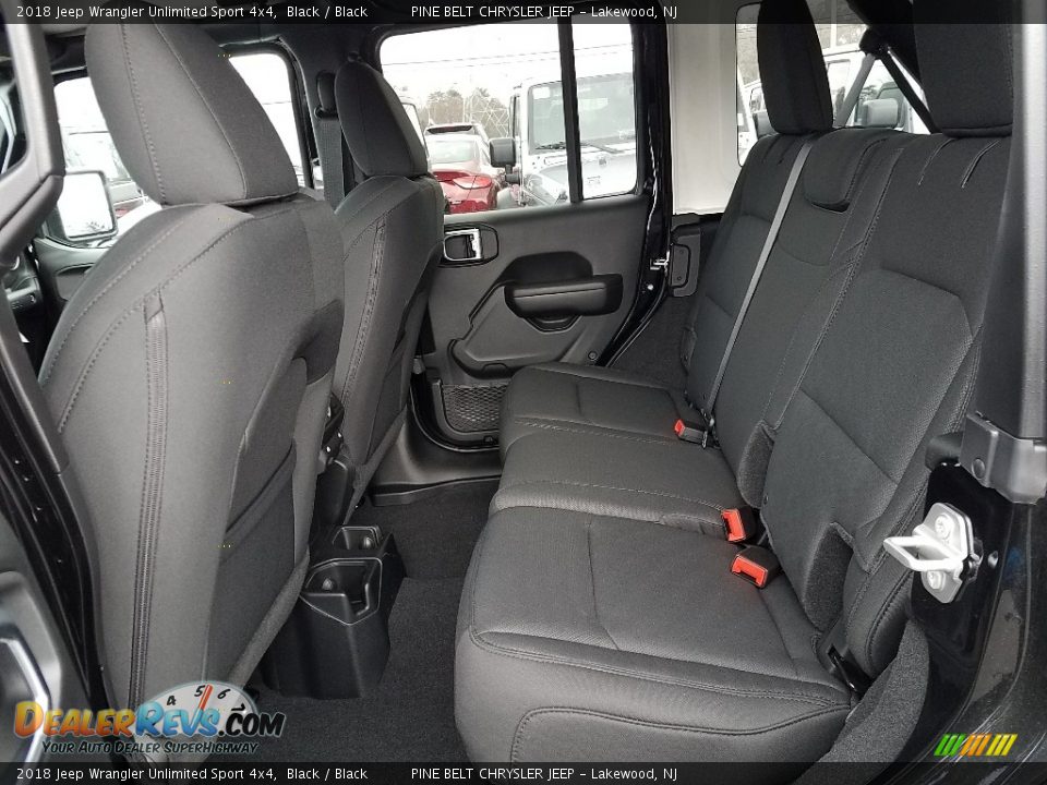2018 Jeep Wrangler Unlimited Sport 4x4 Black / Black Photo #6