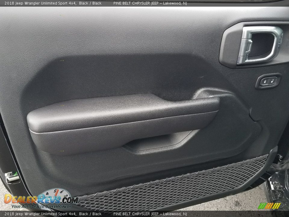 2018 Jeep Wrangler Unlimited Sport 4x4 Black / Black Photo #8