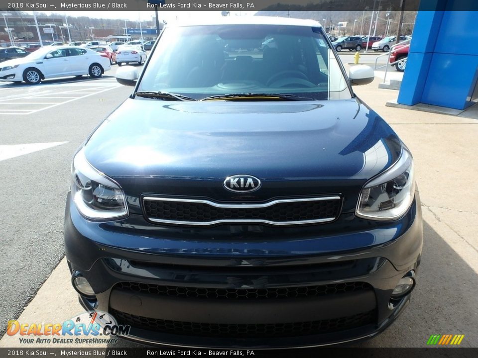 2018 Kia Soul + Mysterious Blue / Black Photo #9