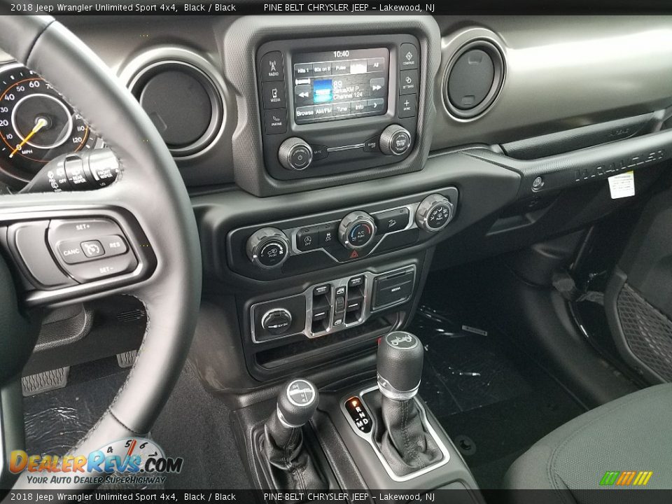 2018 Jeep Wrangler Unlimited Sport 4x4 Black / Black Photo #10