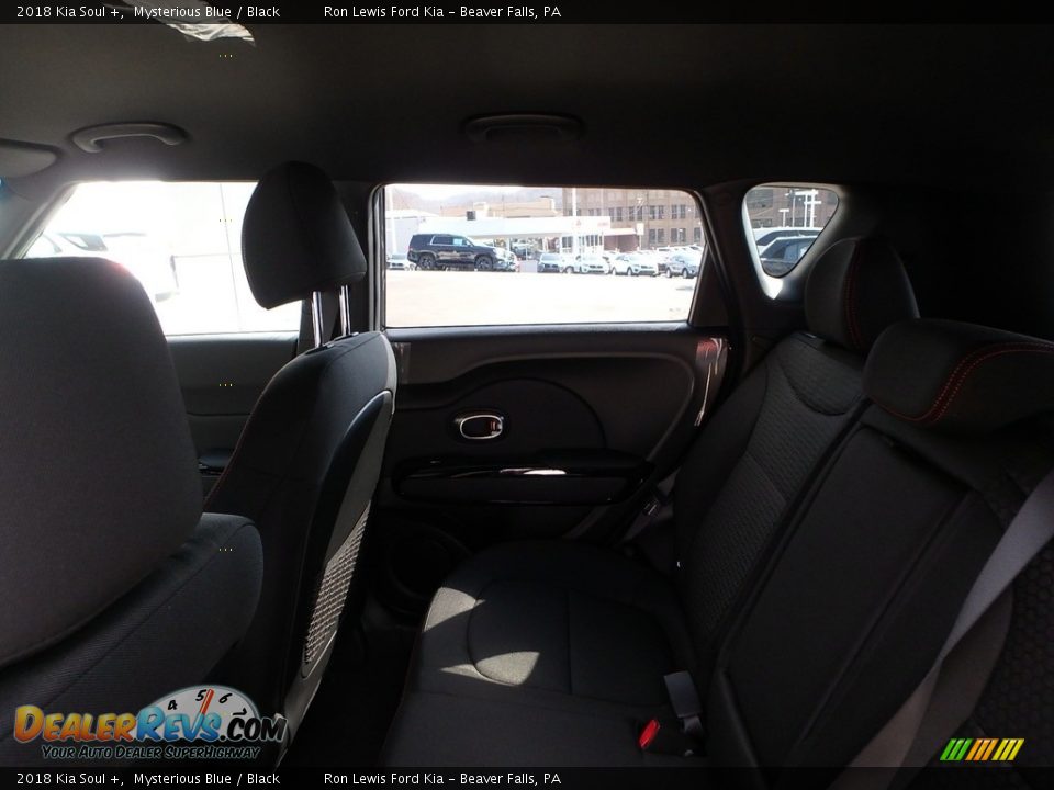 2018 Kia Soul + Mysterious Blue / Black Photo #12