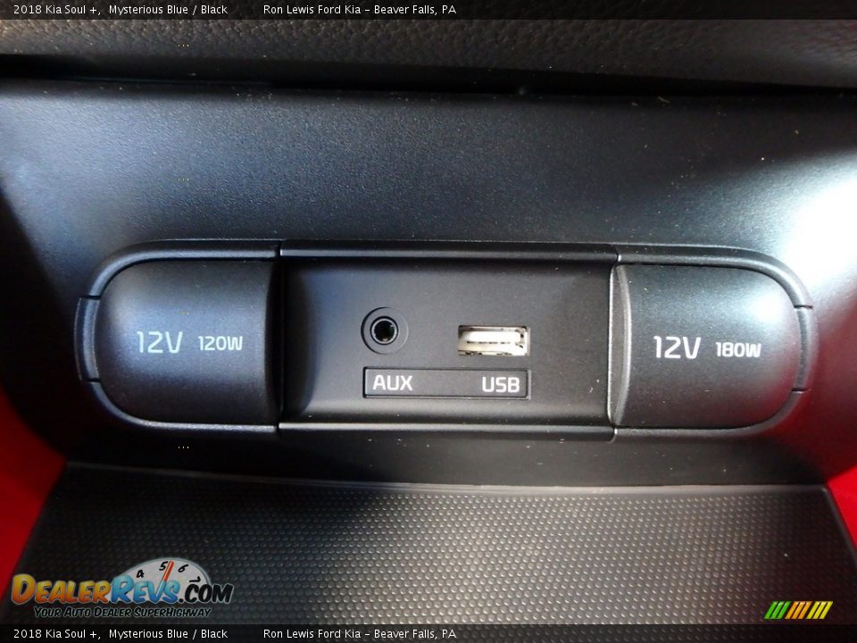 2018 Kia Soul + Mysterious Blue / Black Photo #18