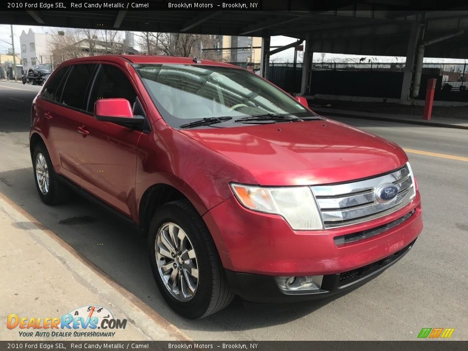 2010 Ford Edge SEL Red Candy Metallic / Camel Photo #2