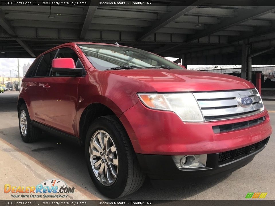 2010 Ford Edge SEL Red Candy Metallic / Camel Photo #4