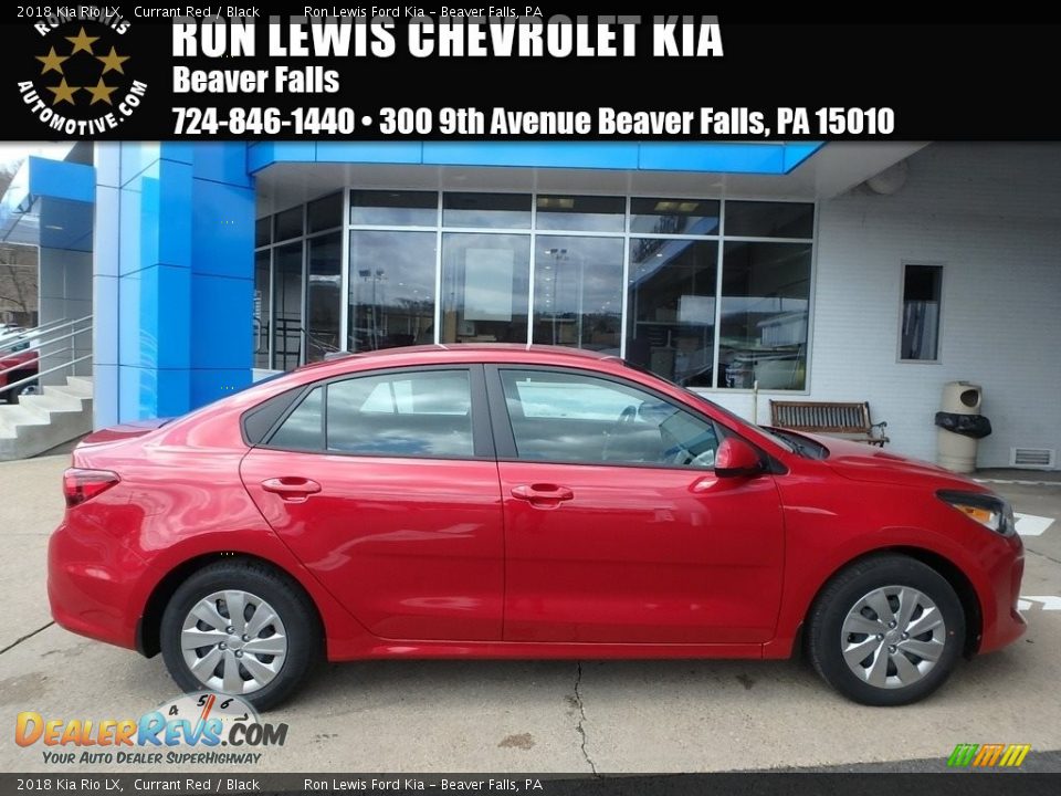 2018 Kia Rio LX Currant Red / Black Photo #1