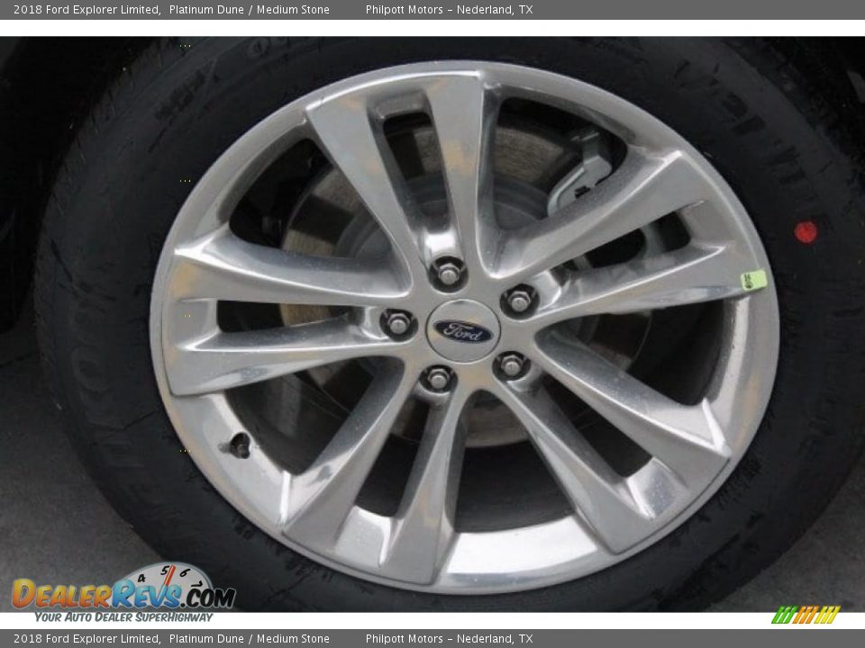 2018 Ford Explorer Limited Platinum Dune / Medium Stone Photo #6