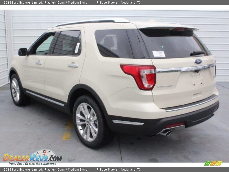 2018 Ford Explorer Limited Platinum Dune / Medium Stone Photo #7