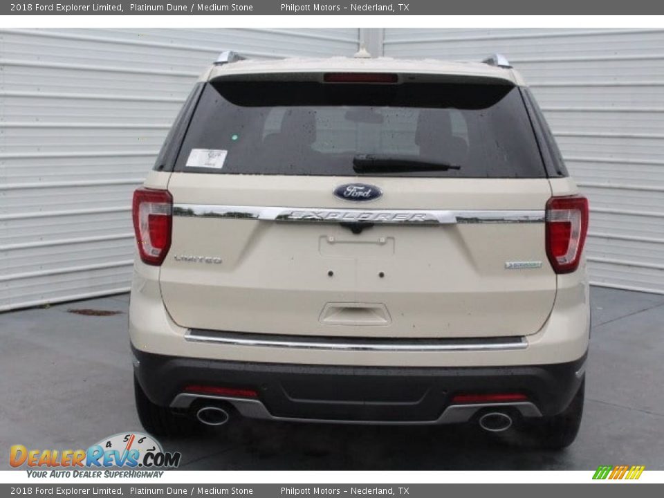 2018 Ford Explorer Limited Platinum Dune / Medium Stone Photo #8