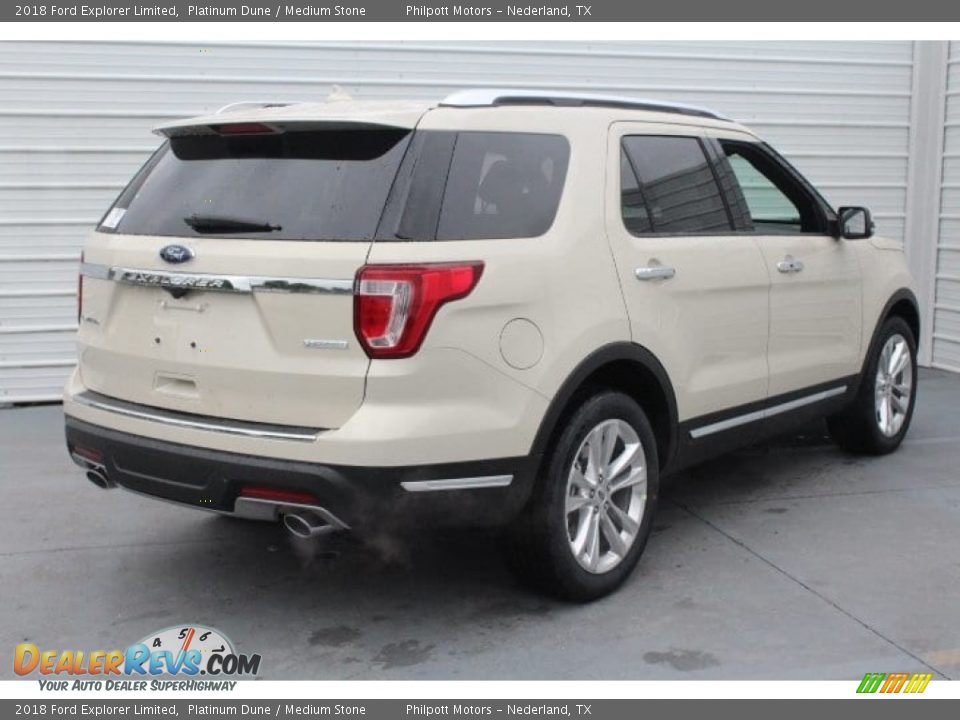 2018 Ford Explorer Limited Platinum Dune / Medium Stone Photo #9