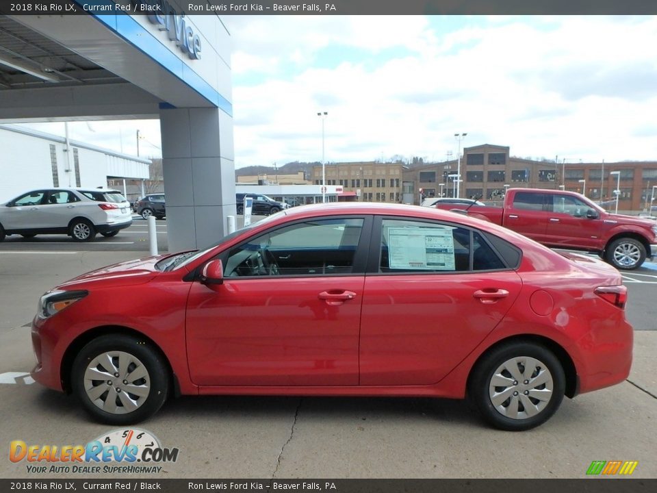 2018 Kia Rio LX Currant Red / Black Photo #6