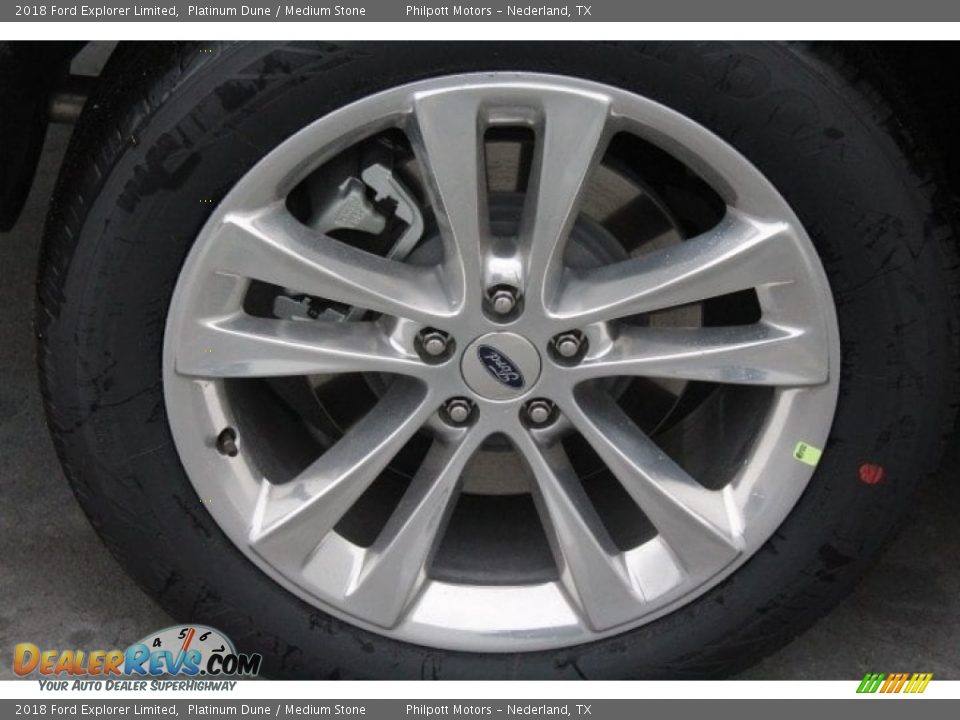 2018 Ford Explorer Limited Platinum Dune / Medium Stone Photo #10