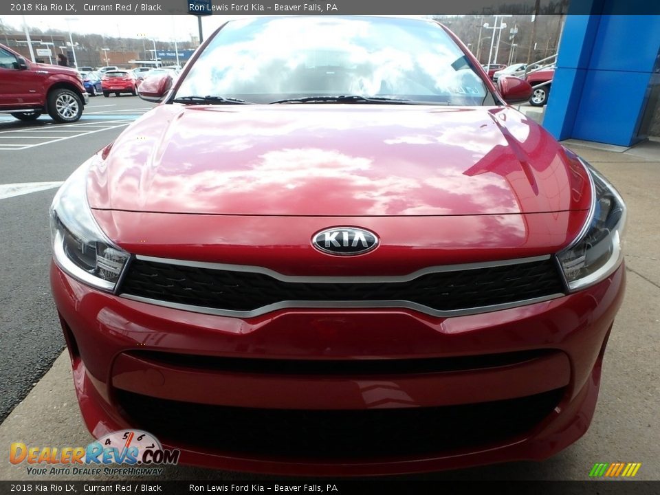 2018 Kia Rio LX Currant Red / Black Photo #8
