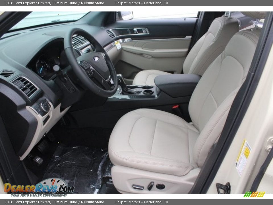 2018 Ford Explorer Limited Platinum Dune / Medium Stone Photo #14