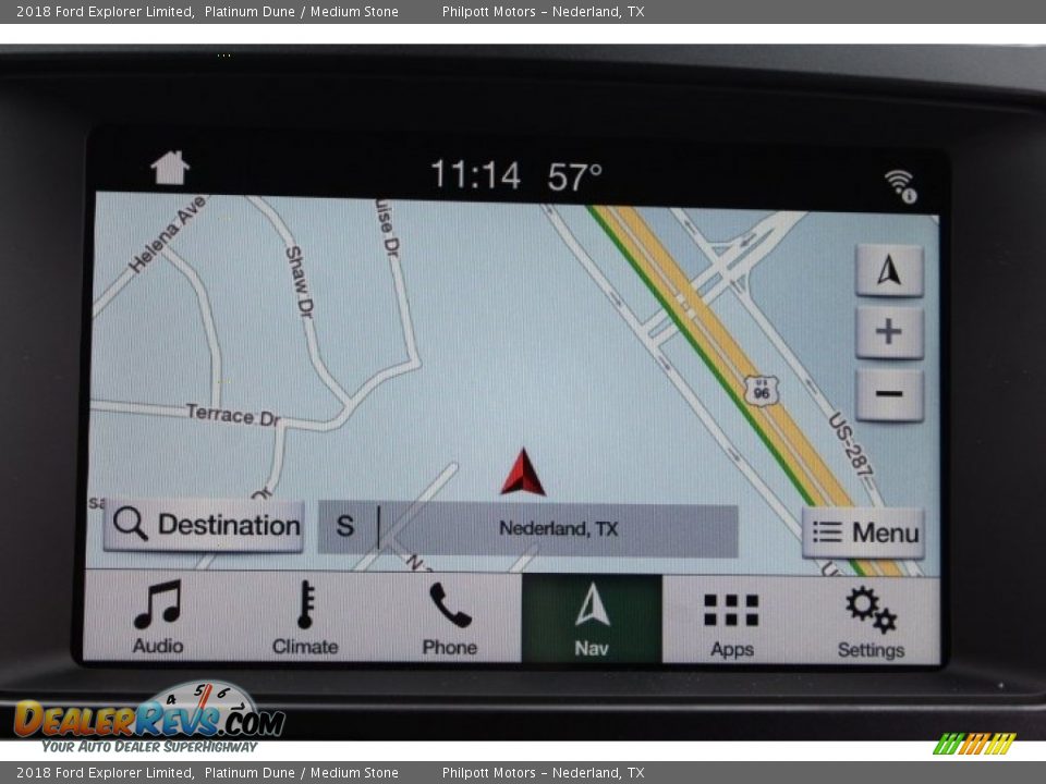 2018 Ford Explorer Limited Platinum Dune / Medium Stone Photo #17