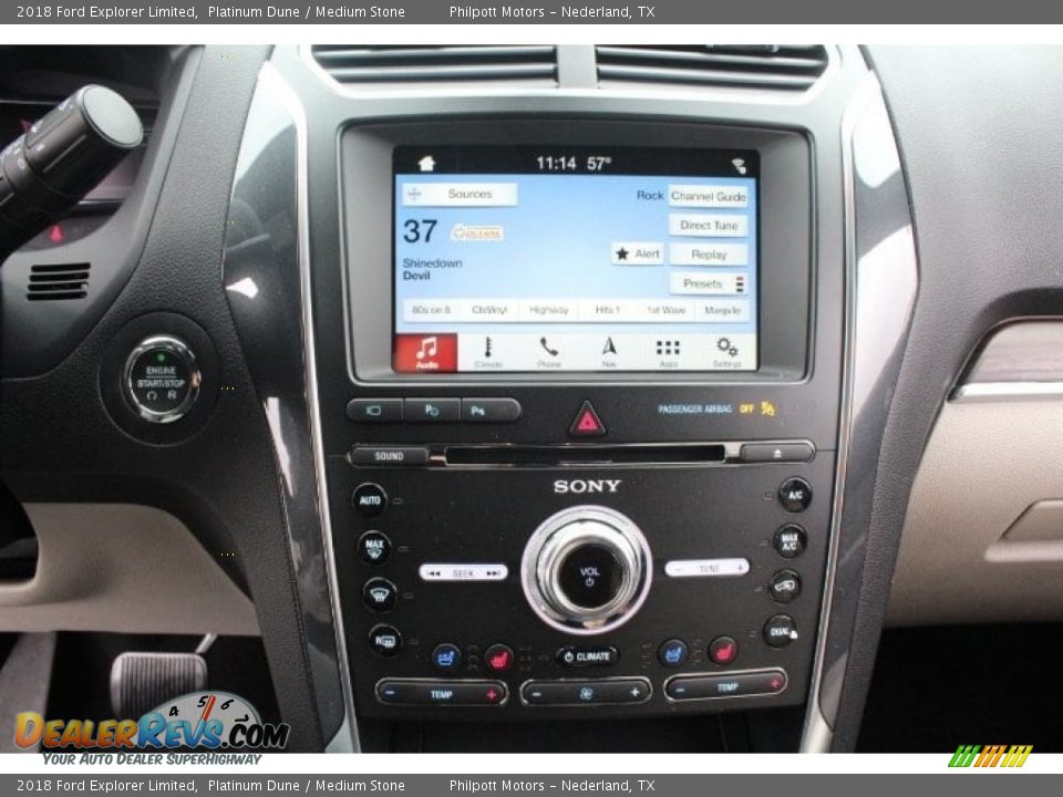 2018 Ford Explorer Limited Platinum Dune / Medium Stone Photo #18