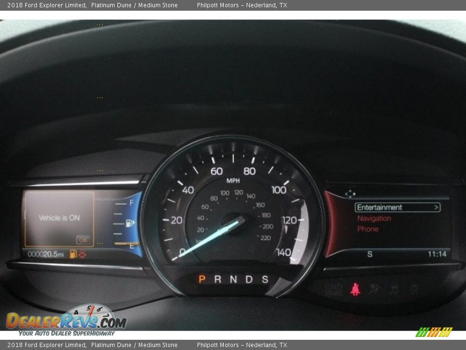 2018 Ford Explorer Limited Platinum Dune / Medium Stone Photo #23