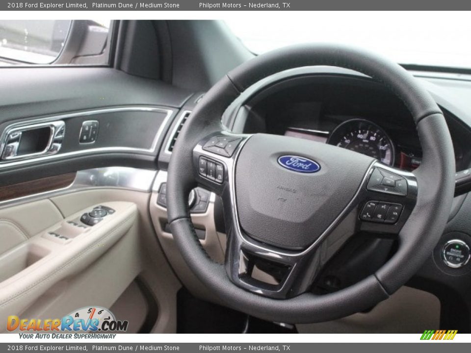2018 Ford Explorer Limited Platinum Dune / Medium Stone Photo #29