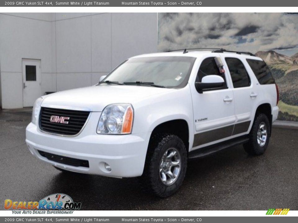 2009 GMC Yukon SLT 4x4 Summit White / Light Titanium Photo #3