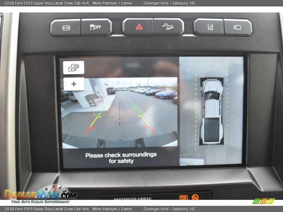 2018 Ford F350 Super Duty Lariat Crew Cab 4x4 White Platinum / Camel Photo #18