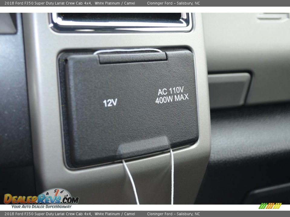 2018 Ford F350 Super Duty Lariat Crew Cab 4x4 White Platinum / Camel Photo #21