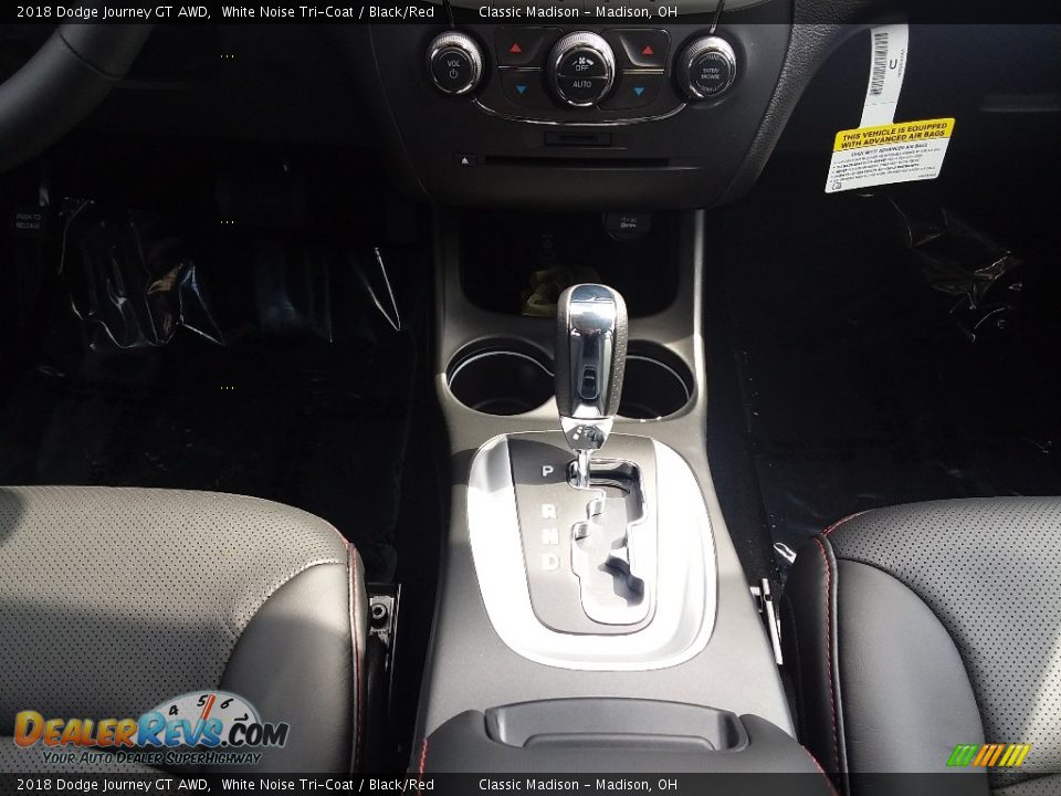 2018 Dodge Journey GT AWD White Noise Tri-Coat / Black/Red Photo #10