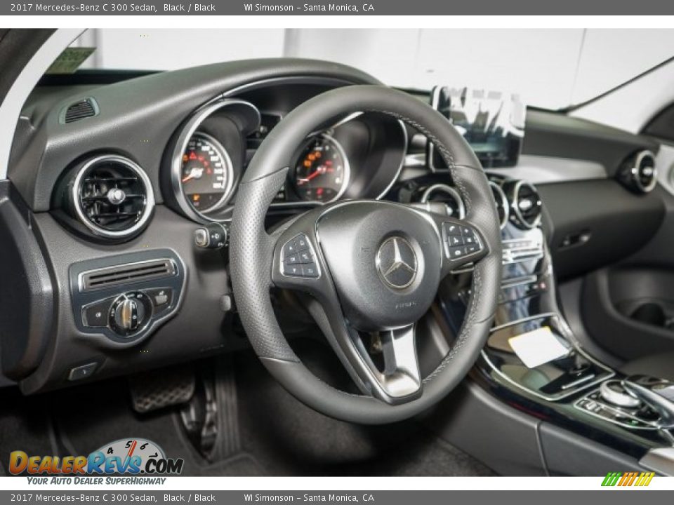 2017 Mercedes-Benz C 300 Sedan Black / Black Photo #5