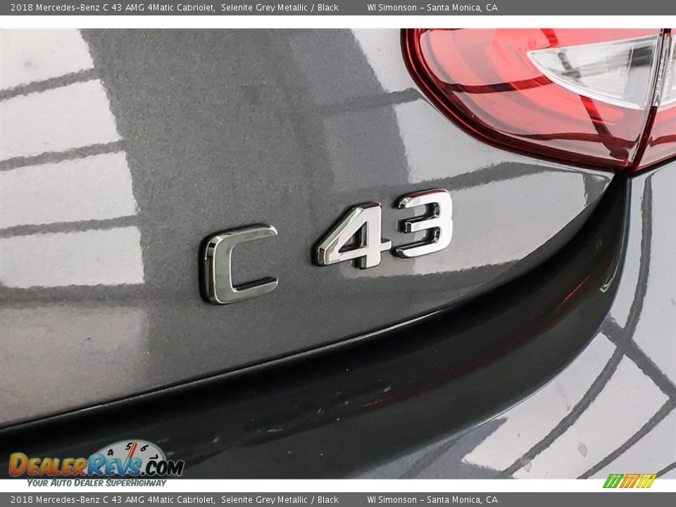 2018 Mercedes-Benz C 43 AMG 4Matic Cabriolet Selenite Grey Metallic / Black Photo #7