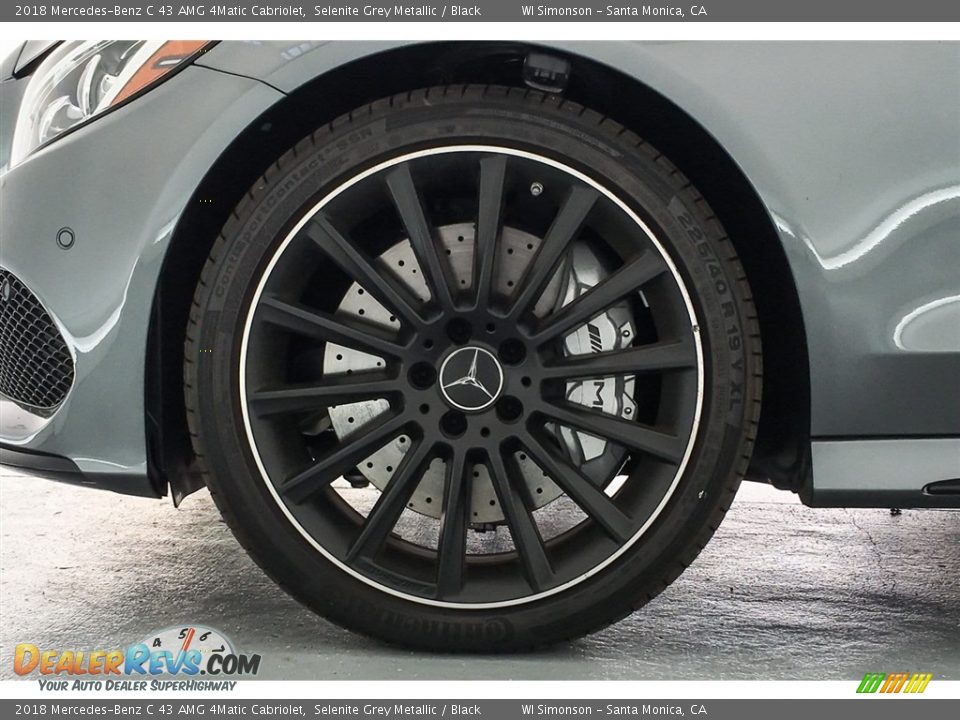 2018 Mercedes-Benz C 43 AMG 4Matic Cabriolet Selenite Grey Metallic / Black Photo #8