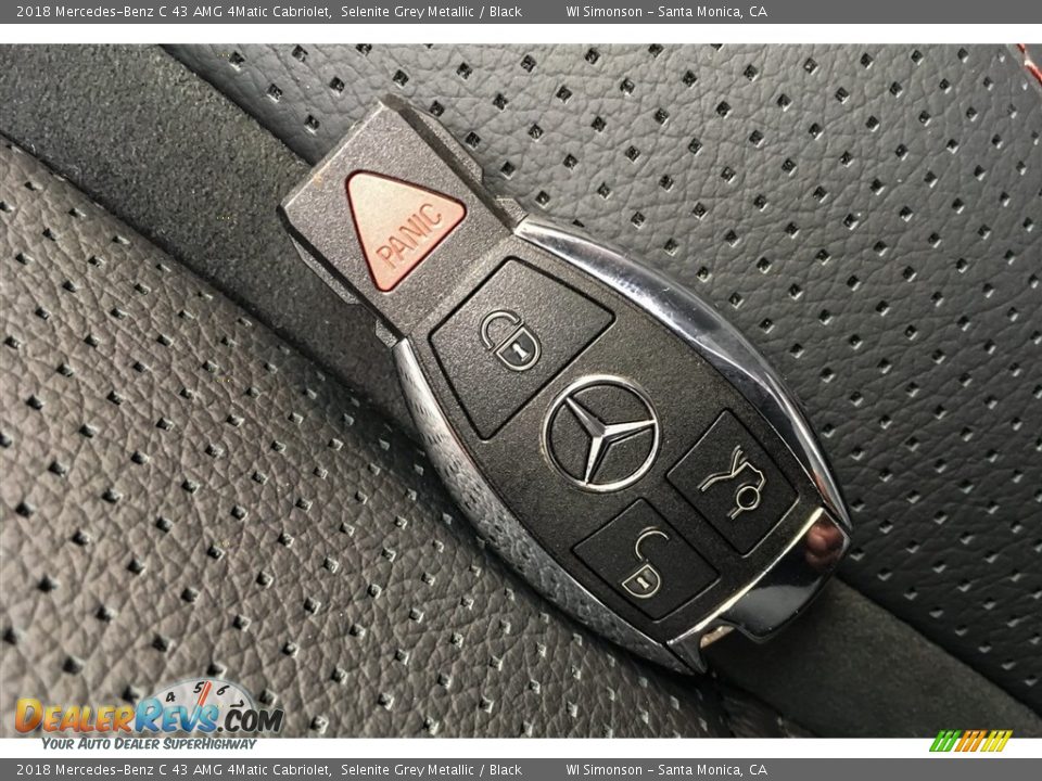 2018 Mercedes-Benz C 43 AMG 4Matic Cabriolet Selenite Grey Metallic / Black Photo #11