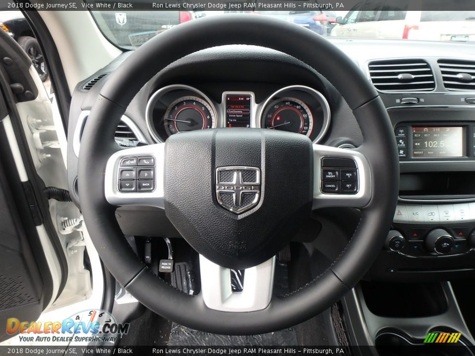 2018 Dodge Journey SE Vice White / Black Photo #18