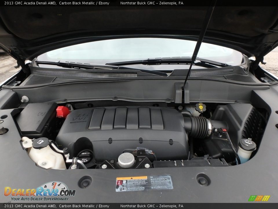 2013 GMC Acadia Denali AWD Carbon Black Metallic / Ebony Photo #3