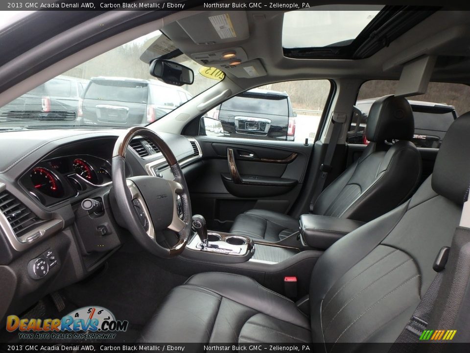 2013 GMC Acadia Denali AWD Carbon Black Metallic / Ebony Photo #15