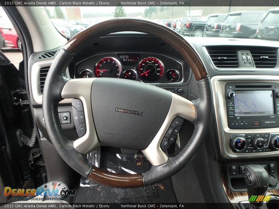 2013 GMC Acadia Denali AWD Carbon Black Metallic / Ebony Photo #23