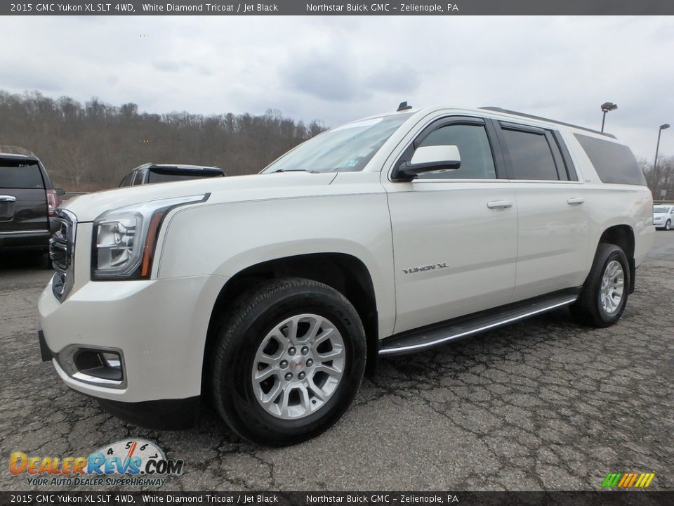 2015 GMC Yukon XL SLT 4WD White Diamond Tricoat / Jet Black Photo #1