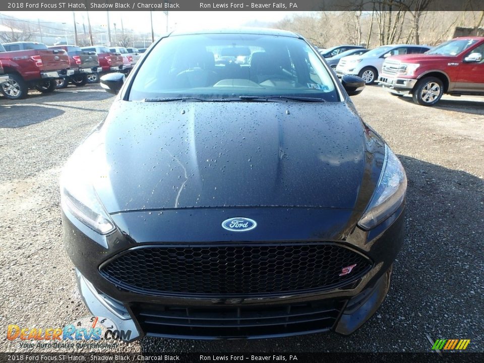 2018 Ford Focus ST Hatch Shadow Black / Charcoal Black Photo #9
