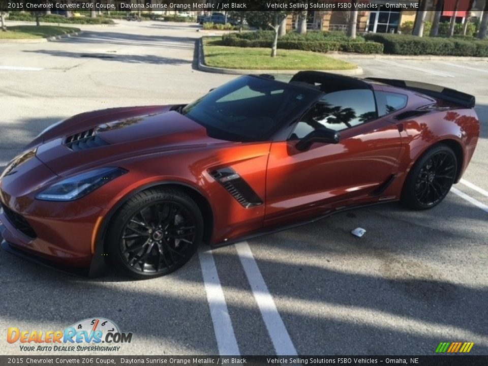 2015 Chevrolet Corvette Z06 Coupe Daytona Sunrise Orange Metallic / Jet Black Photo #1