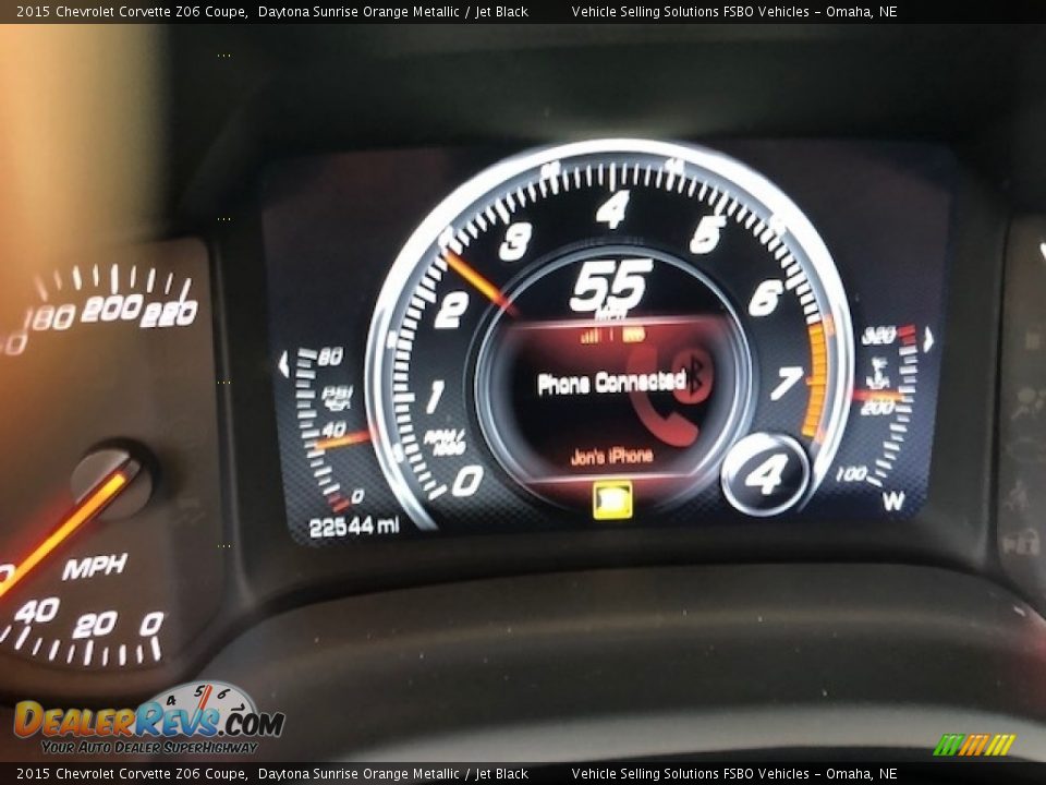 2015 Chevrolet Corvette Z06 Coupe Daytona Sunrise Orange Metallic / Jet Black Photo #4