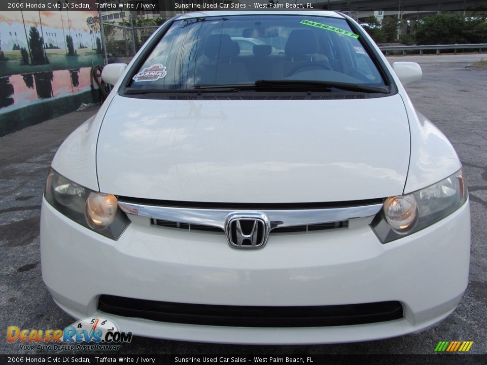 2006 Honda Civic LX Sedan Taffeta White / Ivory Photo #4