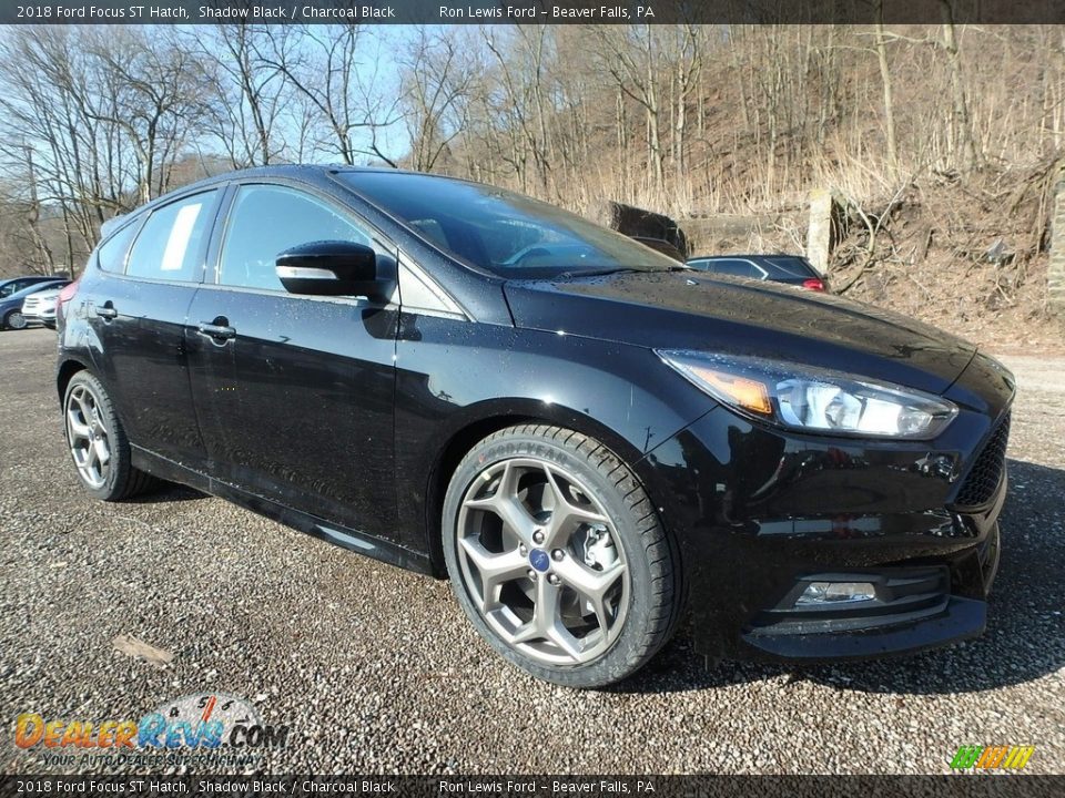 2018 Ford Focus ST Hatch Shadow Black / Charcoal Black Photo #11