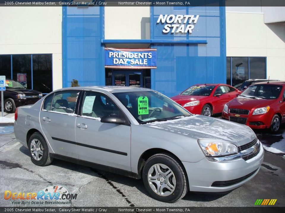 2005 Chevrolet Malibu Sedan Galaxy Silver Metallic / Gray Photo #1